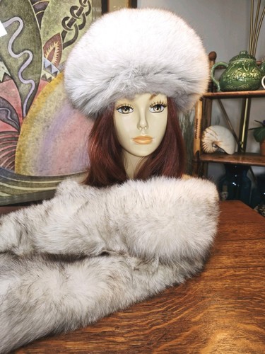 Vtg artic fox boa scarf - boa,