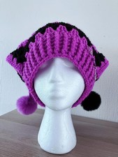 Handmade Crochet Jester Hat