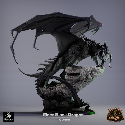 Black elder dragon large d - elder,