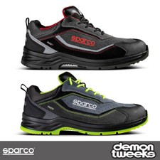 Sparco Indy S1P ESD Safety Shoes / Trainers - Suede Upper (Mechanic, Garage)