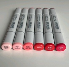Copic Sketch Red Pink Set x 6
