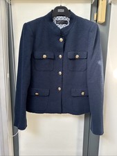 Zara Cropped Navy Military
