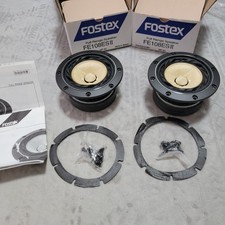 FOSTEX FE108ESII Full Range Speakers Audio Unit Pair Works Tested JP JN02 2.0/PC
