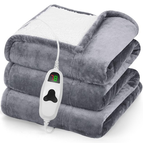 Electric heated blanket throw - electric,