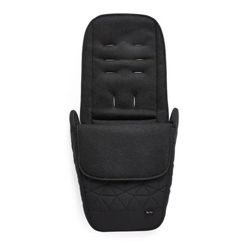 Silver cross clic - silver, footmuff