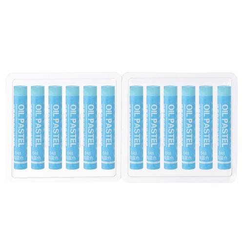 12pcs light blue oil pastels - 12pcs,