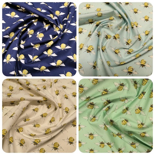 100 cotton poplin bee - cotton,