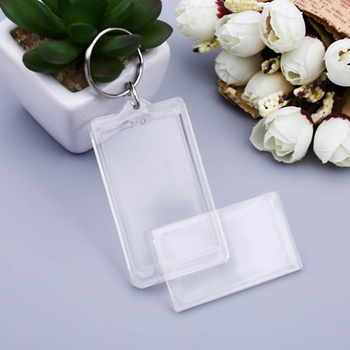 100pcs blank keyring acrylic - 100pcs,
