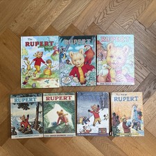 7x Vintage Rupert The Bear