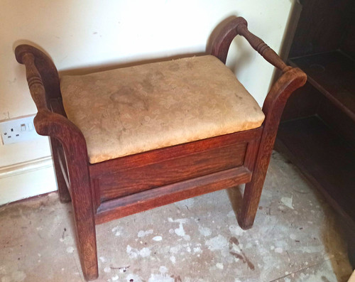 Antique late victorian piano - late,