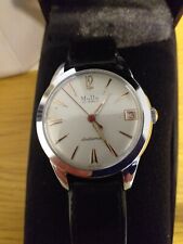 MUDU DOUBLEMATIC 25 JEWELS WATCH EXCELLENT 34MM