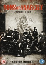 Sons of Anarchy: Season Four DVD (2012) Charlie Hunnam cert 15 4 discs