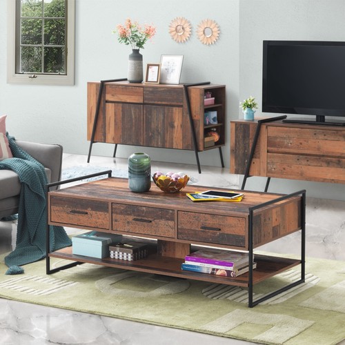 Oak coffee table with - coffee,