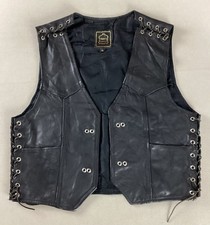 Vintage Leather Biker Vest