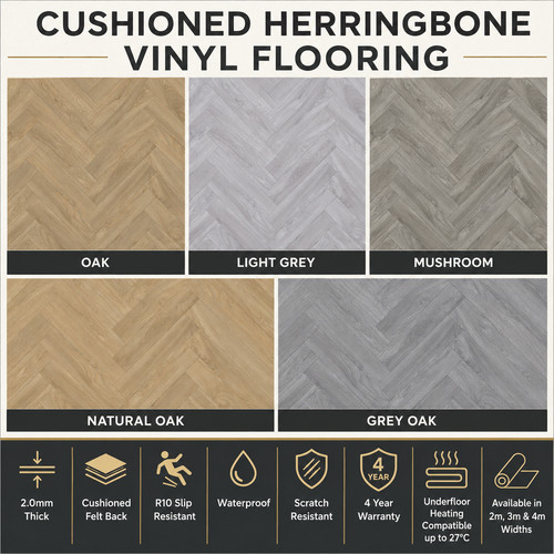 Cushioned herringbone vinyl - cushioned,