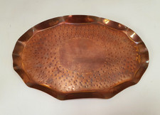 Vintage Solid Copper Serving
