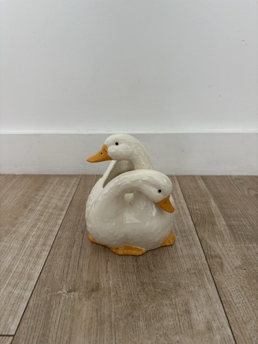 Ceramic double duck planter - double,