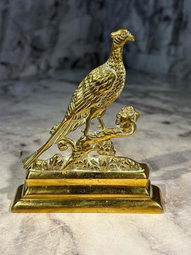 Victorian brass pheasant - brass,