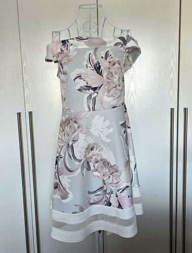 Quiz grey pink - grey/pink/white, floral