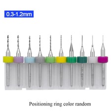 10Pcs/Kit PCB Print Circuit Board Carbide Micro Drill Bits Tool 0.3mm to 1.2 mm