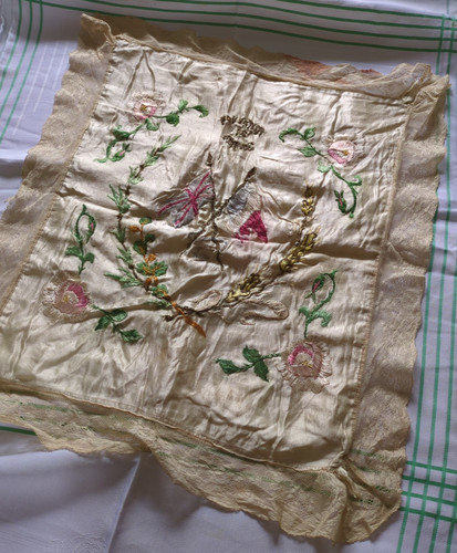 Ww1 souvenir france silk - , de