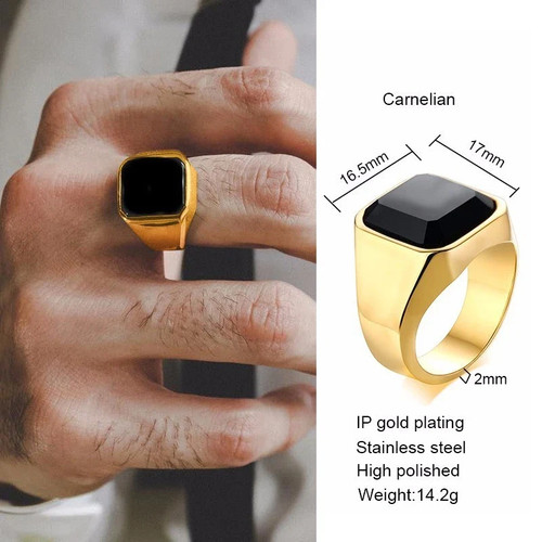 Men tigers eye signet - tigers,