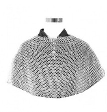 Chainmail Aventail Knight Armour Crusader Costume Uncoated Larp Reenactment