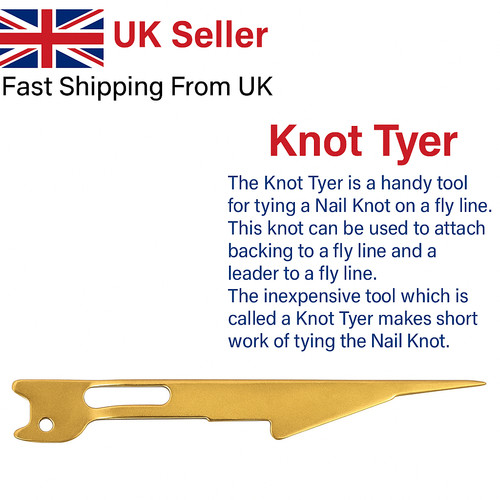 Fly line knot - tyer, gold