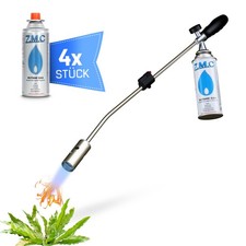 Weed Killer Weed Burner Unkrautreiniger Coal Lighter +4 Gas Cartridge