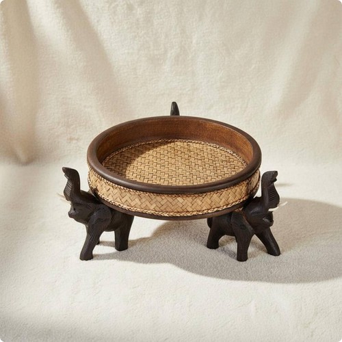 Carved elephant bowl south - carved,