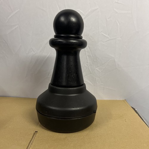 Giant black pawn chess - pawn, piece