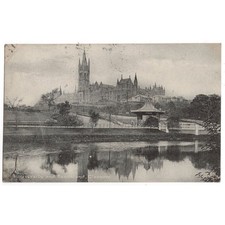 GLASGOW University & Bandstand Postcard, Postmarked 1919