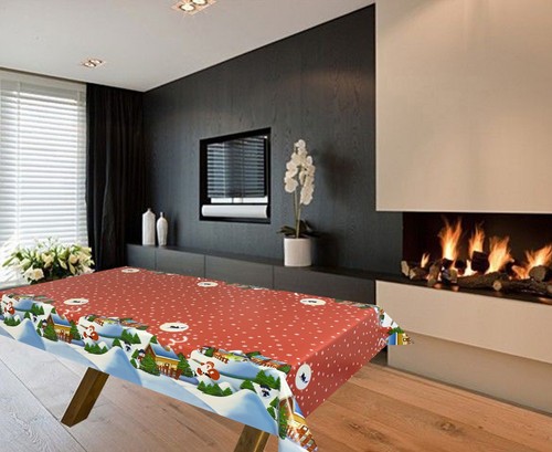 Christmas pvc vinyl tablecloth - pvc,