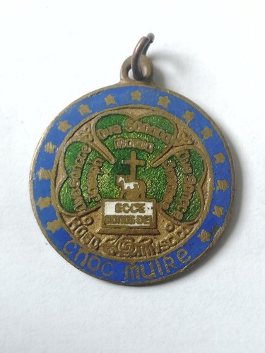 Old irish religous enamel - religous,