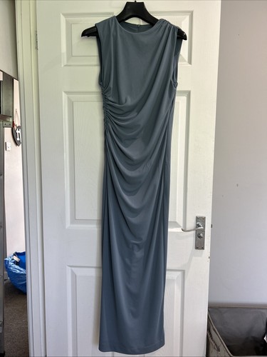 Zara blue grey - gathered, ruched