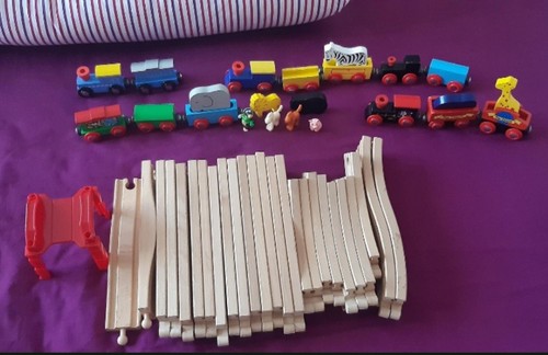 Piece wooden train set - 49,