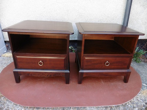 Pair stag minstrel mahogany - pair, of