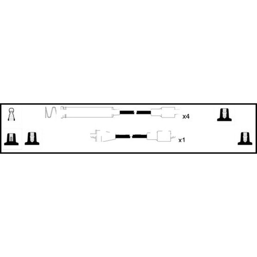 Leads ignition cables kit - ht,