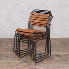 VINTAGE STACKING CHAIRS WITH