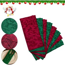 8pcs Christmas Napkins Red