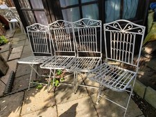 french vintage 4 chairs heavy
