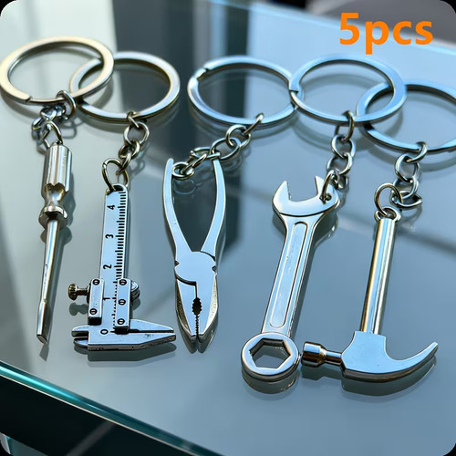 5pcs mini tool keychain - tool, set