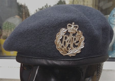 Royal Air Force Blue Grey Wool Beret & insignia RAF WRAF 60 cm XL British faulty
