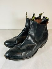 RM Williams Black Leather Chelsea Boots Size AU/UK 11 G 