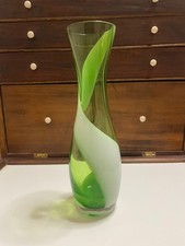 vtg Green White Cased Art