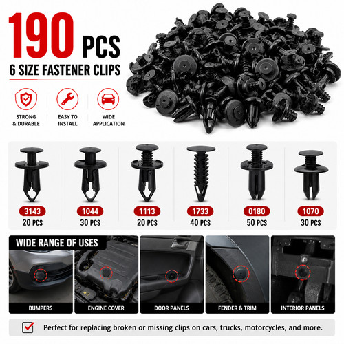 190pcs car body plastic - 190pcs,