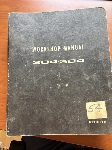 Peugeot 204 304 workshop - 204,