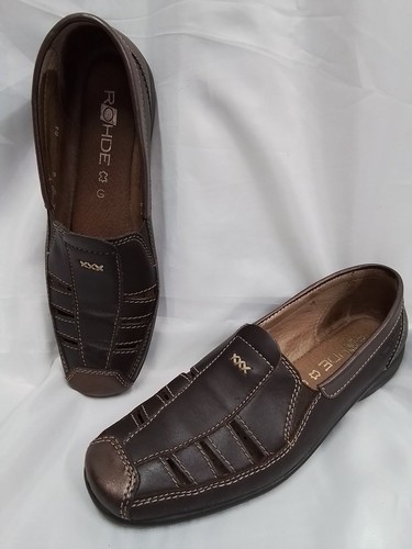 Rohde brown leather slip - brown,