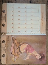 artist SketchBook memo calendar for 1965 pin-up style vintage