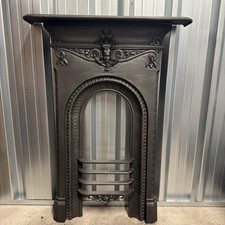 Restored Original Victorian Bedroom Flat To Wall Cast Iron Fireplace / Surround 
